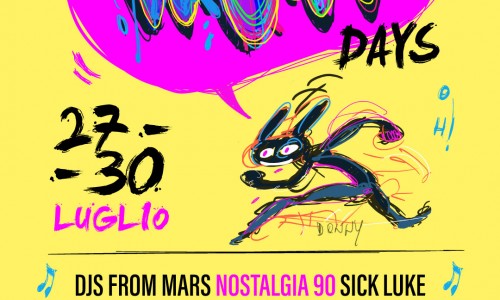 Wow Days! da giovedì 27 a domenica 30 luglio quattro giorni di musica e festa a Le Gru